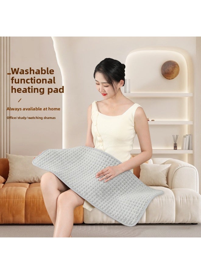 وسادة علاج ساخنة كهربائية، وسادة منزلية لتدفئة الأرجل والجسم بضغط ساخن ذو درجة حرارة ثابتة، بطانية كهربائية صغيرة محمولة - Image 1